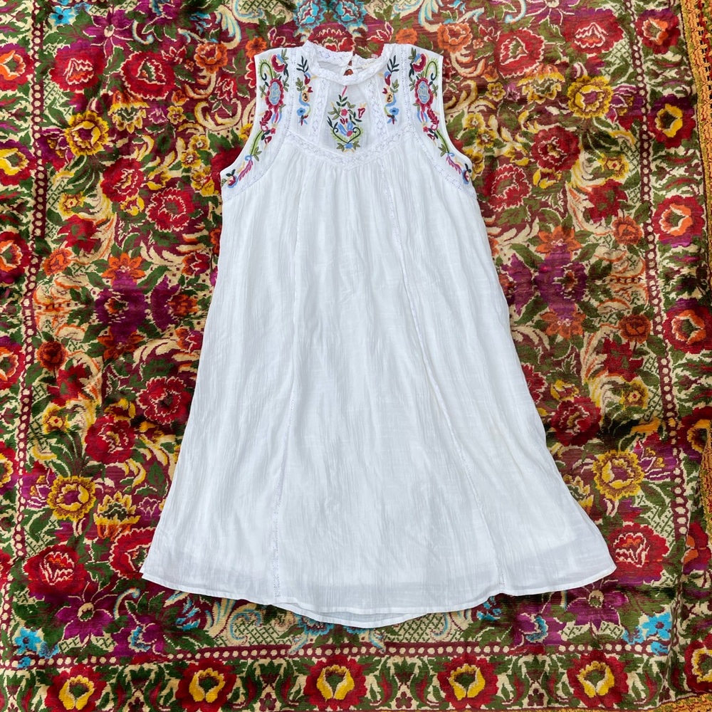 Floral Embroidered Handmade Dress